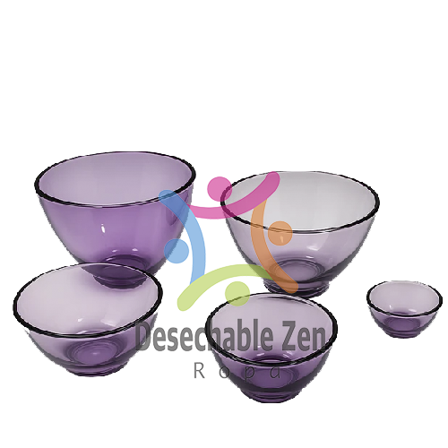 Kit Vasijas Lila Kit de Vasijas Transparentes 5 pza.